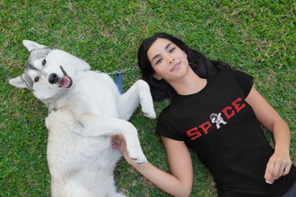 space graphic cotton t shirt collection